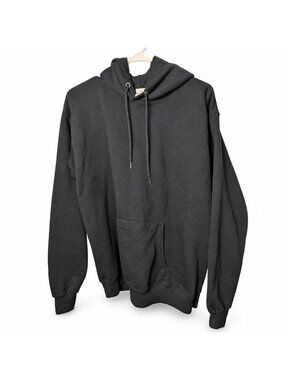 Hanes EcoSmart Pullover Hoodie Dark Gray Size M